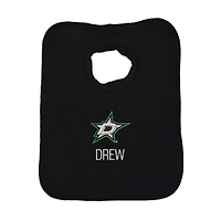 Infant Black Dallas Stars Personalized Bib