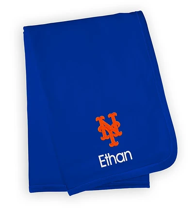 Infant Royal New York Mets Personalized Blanket