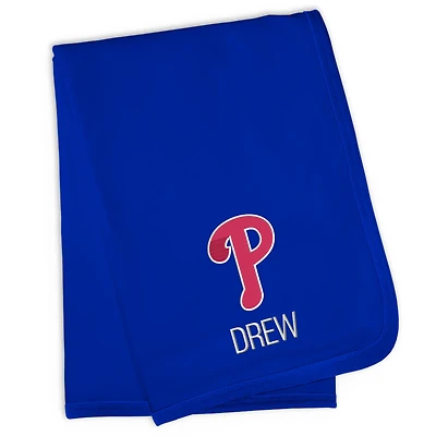 Infant Royal Philadelphia Phillies Personalized Blanket