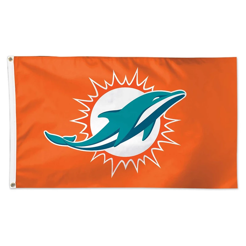 WinCraft Miami Dolphins One-Sided 3' x 5' Deluxe Flag