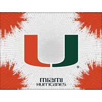 Miami Hurricanes 24" x 32" Printed Canvas Art