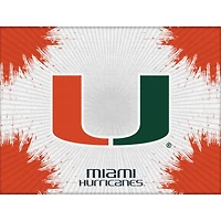 Miami Hurricanes 15" x 20" Printed Canvas Art