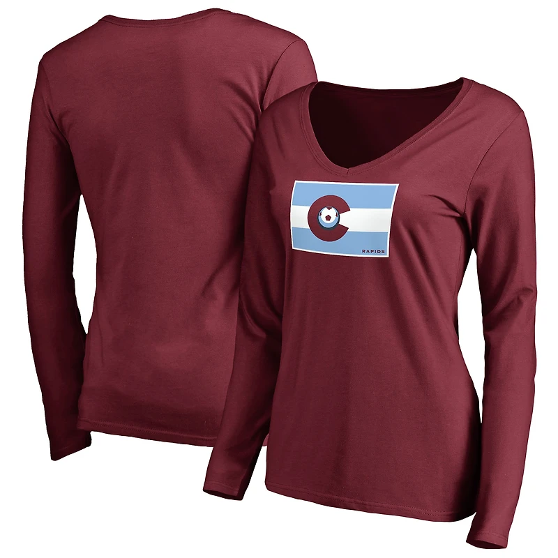 Women's Burgundy Colorado Rapids Hometown Collection Long Sleeve T-Shirt