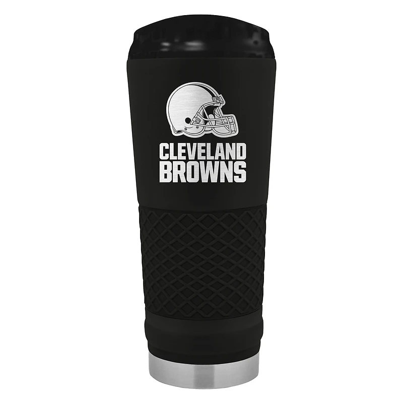 Black Cleveland Browns 24oz Stealth Matte Tumbler
