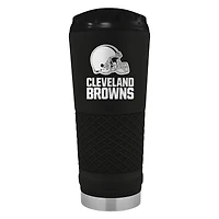 Black Cleveland Browns 24oz Stealth Matte Tumbler