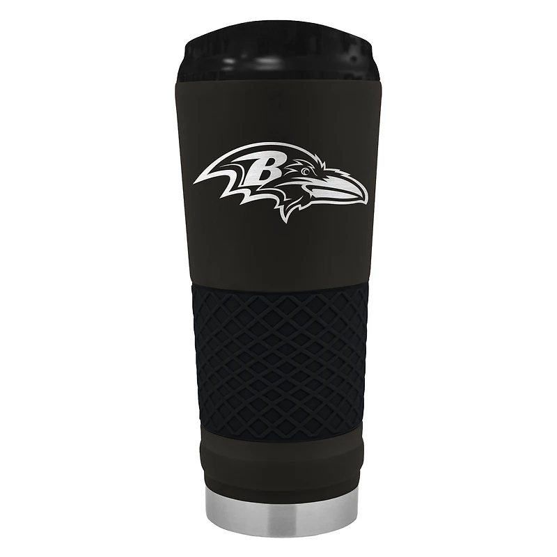 Black Baltimore Ravens 24oz Stealth Matte Tumbler