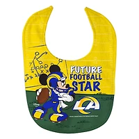 WinCraft Los Angeles Rams Disney Mickey All Pro Baby Bib