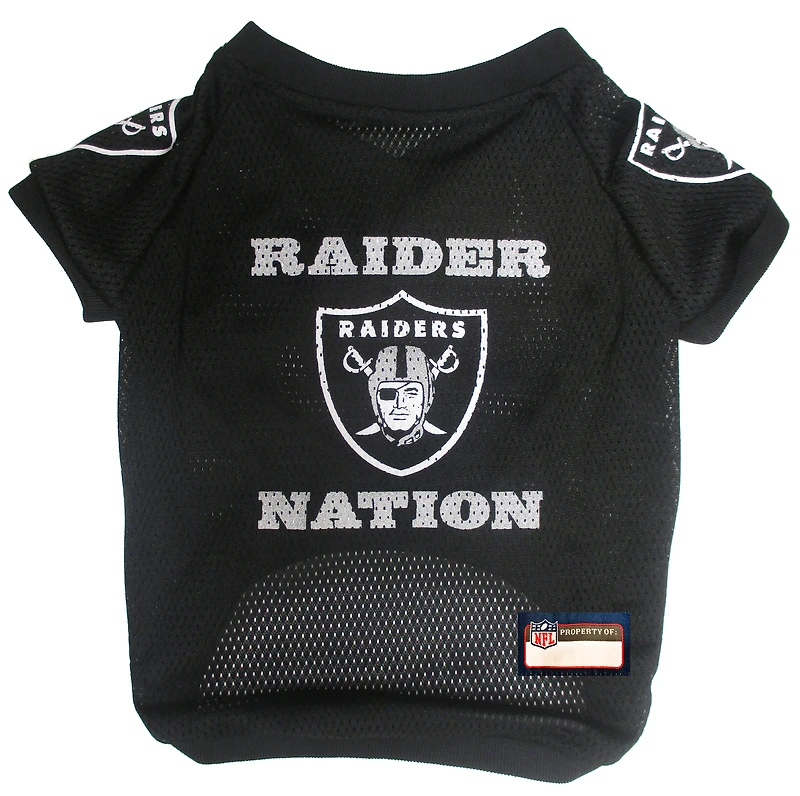 Black Las Vegas Raiders Raglan Pet Jersey