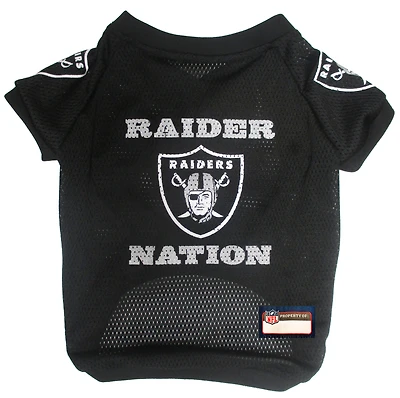 Black Las Vegas Raiders Raglan Pet Jersey