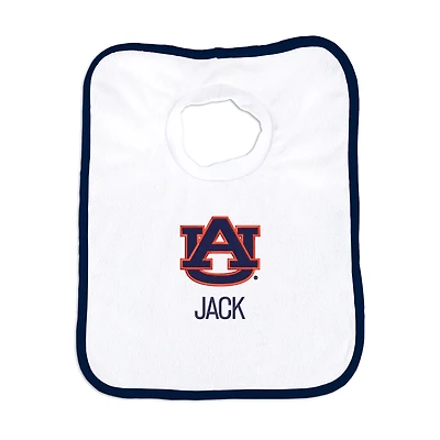 White Chad & Jake Auburn Tigers Team Personalized Bib