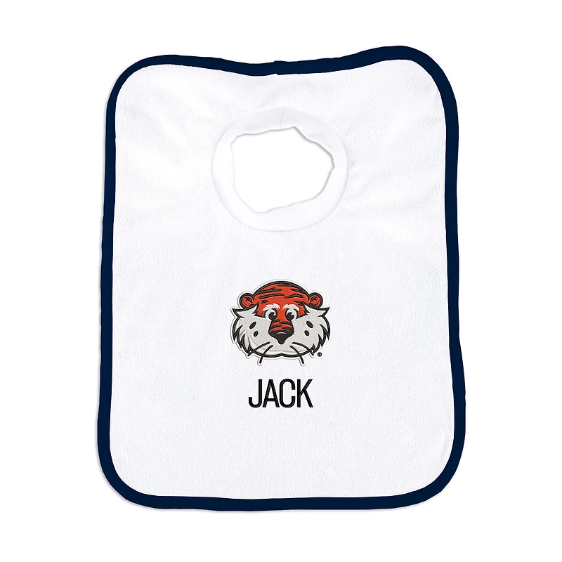 White Chad & Jake Auburn Tigers NCAA Personalized Bib
