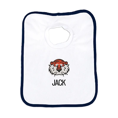 White Chad & Jake Auburn Tigers NCAA Personalized Bib