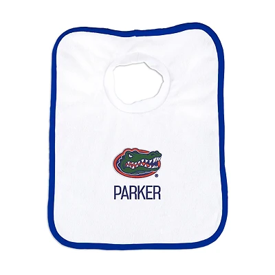 White Chad & Jake Florida Gators Personalized Bib