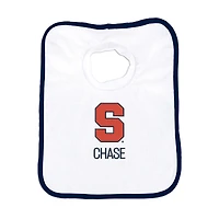White Chad & Jake Syracuse Orange Team Personalized Bib