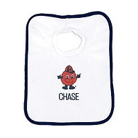 White Chad & Jake Syracuse Orange NCAA Personalized Bib