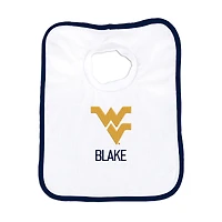 White Chad & Jake West Virginia Mountaineers Personalized Bib