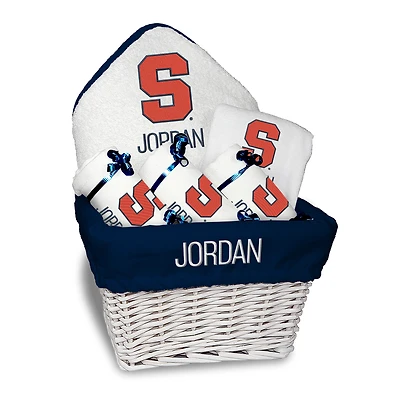 White Chad & Jake Syracuse Orange Team Personalized Medium Gift Basket