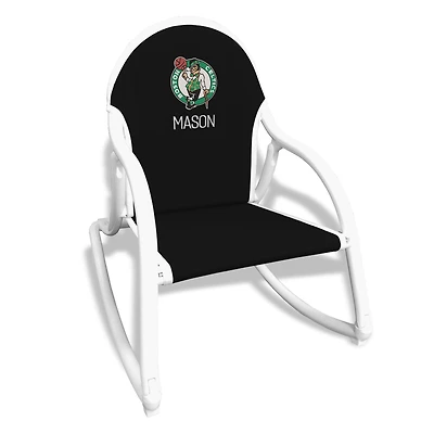 Black Boston Celtics Children's Personalized Rocking Chair