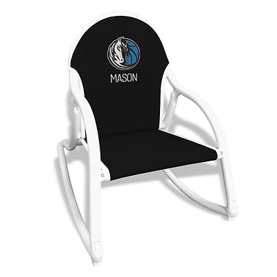 Black Dallas Mavericks Children's Personalized Rocking Chair