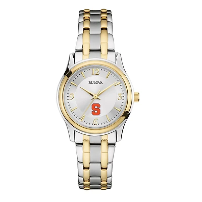 Women's Bulova Silver/Gold Syracuse Orange Classic Two-Tone Round Watch