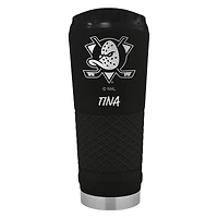 Black Anaheim Ducks 24oz. Personalized Stealth Draft Beverage Cup