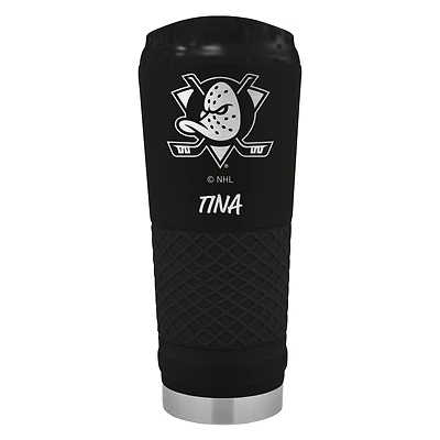 Black Anaheim Ducks 24oz. Personalized Stealth Draft Beverage Cup