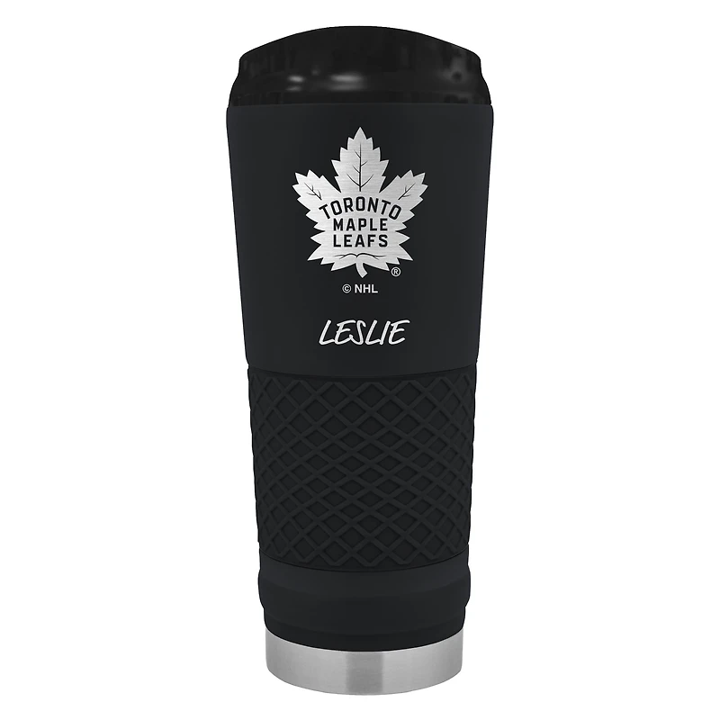 Black Toronto Maple Leafs 24oz. Personalized Stealth Draft Beverage Cup