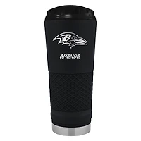 Black Baltimore Ravens 24oz. Personalized Stealth Draft Beverage Cup