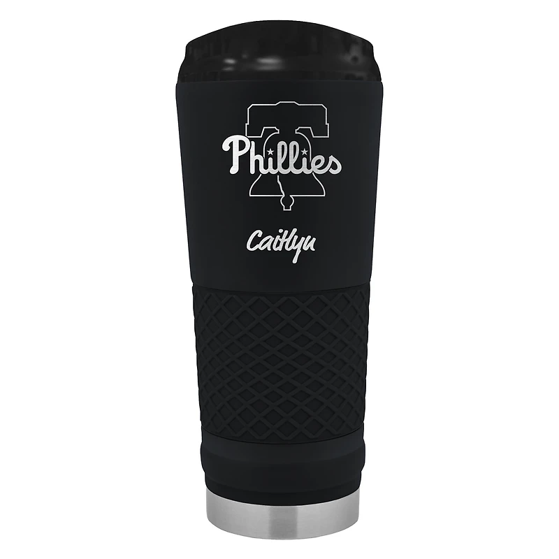 Black Philadelphia Phillies 24oz. Personalized Stealth Draft Beverage Cup