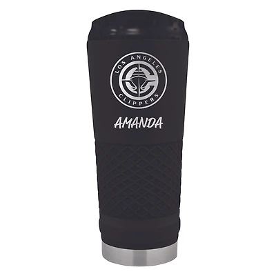 Black LA Clippers 24oz. Personalized Stealth Draft Beverage Cup