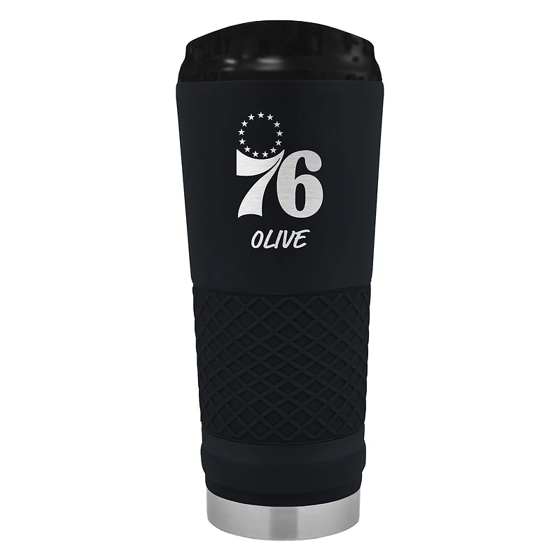 Black Philadelphia 76ers 24oz. Personalized Stealth Draft Beverage Cup