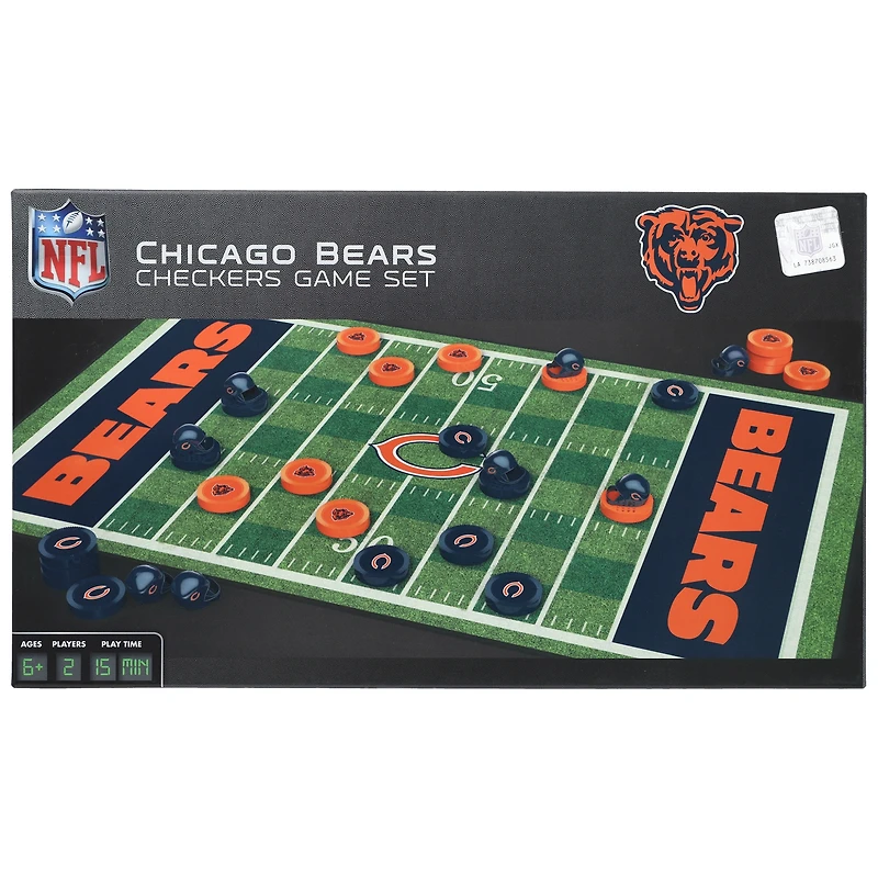Chicago Bears NFL Checkers Set