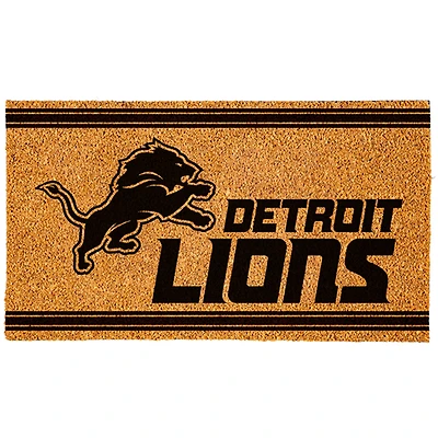 Brown Detroit Lions 30'' x 18'' Logo Turf Mat