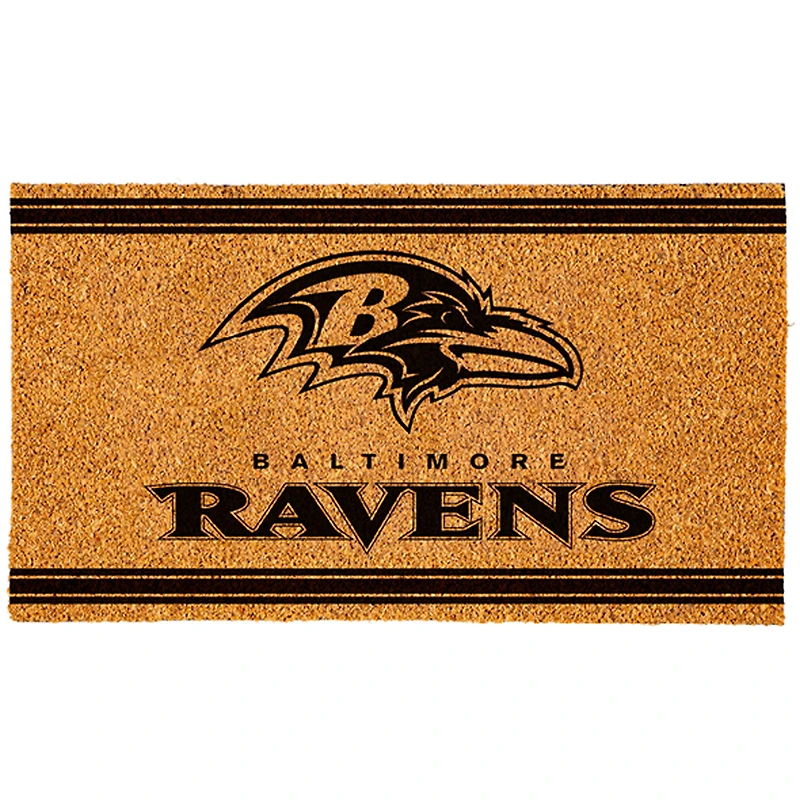 Brown Baltimore Ravens 30'' x 18'' Logo Turf Mat
