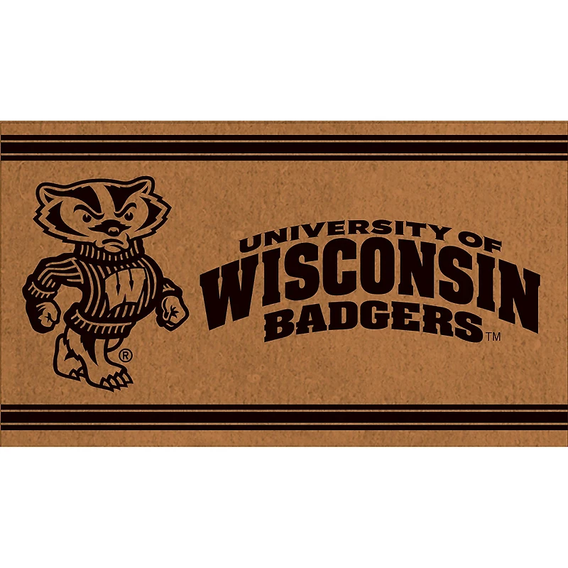 Wisconsin Badgers 16" x 28" Logo Turf Mat