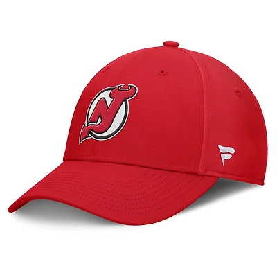 Men's Fanatics Red New Jersey Devils Core Elevated Speed Flex Hat