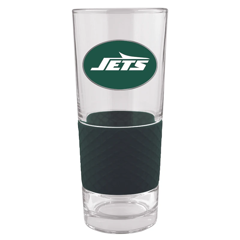 New York Jets 22oz. Pilsner Glass with Silicone Grip