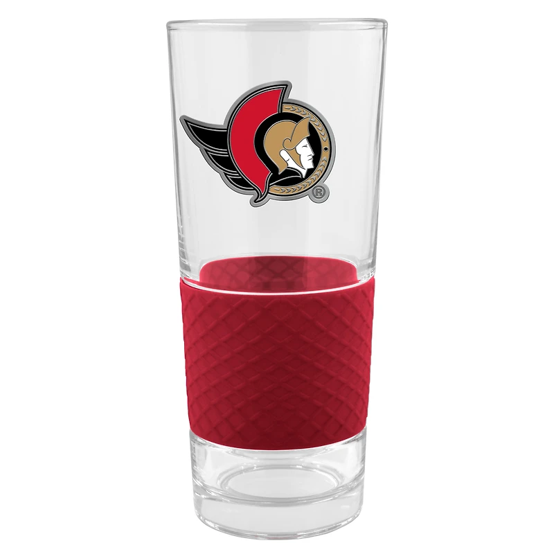 Ottawa Senators 22oz. Pilsner Glass with Silicone Grip