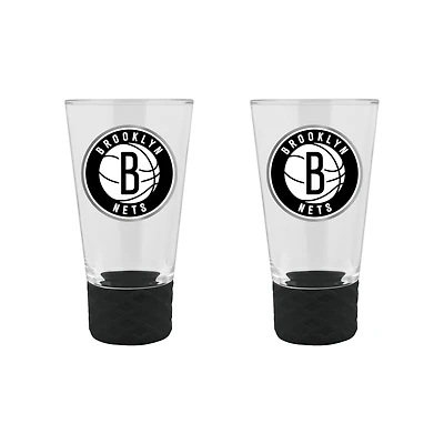 Brooklyn Nets 2-Pack 4oz. Cheer Shot Set with Silicone Grip