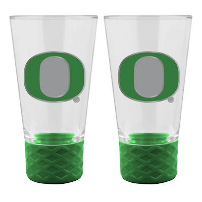 Oregon Ducks 2-Pack 4oz. Cheer Shot Set with Silicone Grip