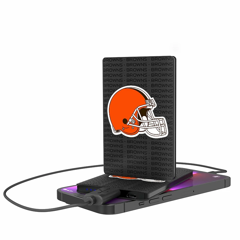 Cleveland Browns Text Backed 2000 mAh Credit Card Powerbank