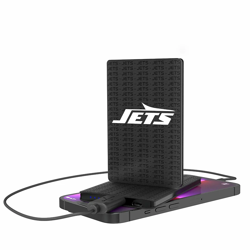 New York Jets Text Backed 2000 mAh Credit Card Powerbank