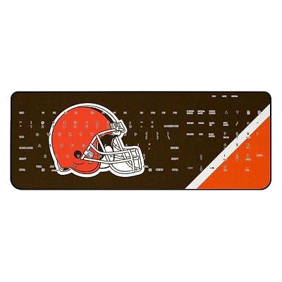 Cleveland Browns Diagonal Stripe Wireless Keyboard