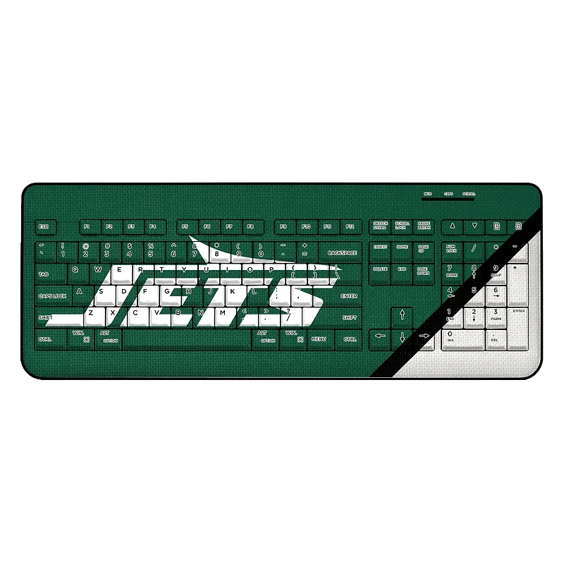 New York Jets Diagonal Stripe Wireless Keyboard
