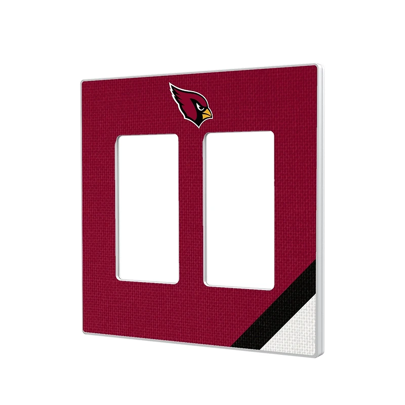 Arizona Cardinals Diagonal Stripe Double Rocker Light Switch Plate