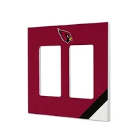 Arizona Cardinals Diagonal Stripe Double Rocker Light Switch Plate