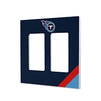 Tennessee Titans Diagonal Stripe Double Rocker Light Switch Plate