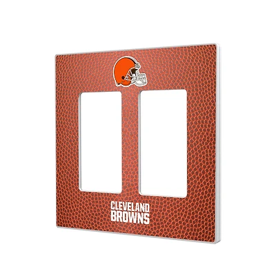 Cleveland Browns Football Design Double Rocker Light Switch Plate