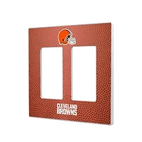 Cleveland Browns Football Design Double Rocker Light Switch Plate