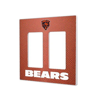 Chicago Bears Football Design Double Rocker Light Switch Plate